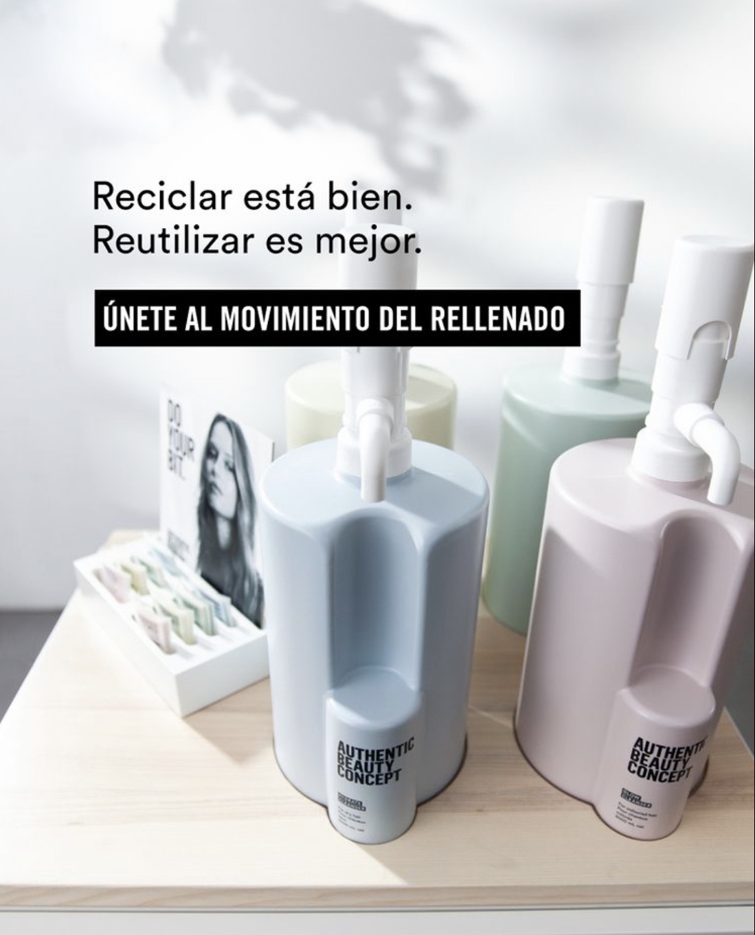 Authentic Beauty concept, mata & campaña perruquers, reciclar, reutilizar